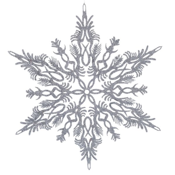 Украшение снежинка 35см серебро SYLKGJC-4821288