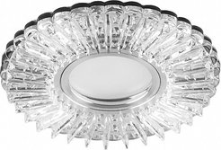Светильник точечный с LED подсветкой CD900 белый хром G5.3