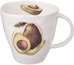 Кружка Bronco Avocado 375мл фарфор, молочный