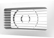 Решетка вентиляционная приточно-вытяжная АБС 234х90 с фланцем 204х60