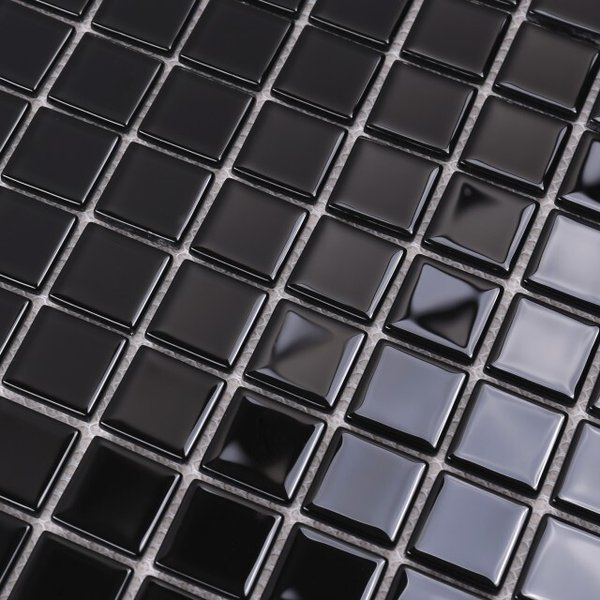 Мозаика Tessare 30,0х30,0х0,4см стекло черный шт(HJM03)