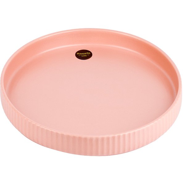 Блюдо Nouvelle Home Scandi Primerose 640мл 24,5х3,5см розовый, фарфор