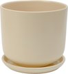 Горшок керамический Экрю d18см h15,5см v3л, цилиндр, бежевый