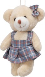 Украшение фигурное Мишка-девочка 11см, серый, SYXTSA-5625026