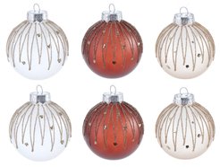 Набор шаров 6шт 8см шампанское+кофе+прозрачный, SYQB1-0123001