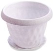 Горшок пластиковый Розетта d40см h31см v21,0л мрамор