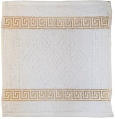 Полотенце махровое Грета, 002 30х30 св.кремовый