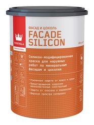 Краска фасадная Facade Silicon глубокоматовая база А 0,9л
