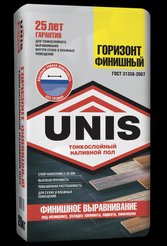 Пол наливной тонкослойный Юнис Горизонт финишный 20кг