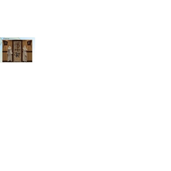 Дверь д/сауны ст.бронза рис.Венеция 190х70