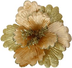 Цветок декоративный 48х22см золото SYSDH-A3025241