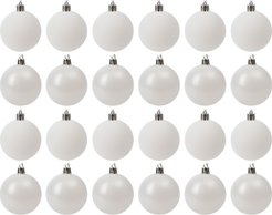 Набор шаров 24шт 6см жемчужный+белый, SYQA-0123050