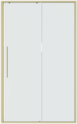 Дверь в нишу Niagara Nova NG-44-12ASG (120х195) раздвижная,золото сатин,стекло прозрачное,1 место