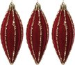 Набор украшений Сосульки 2шт 12см, винный, SYQD1-0125080