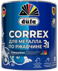 Грунт-эмаль по ржавчине 3в1 DUFA CORREX глянцевая База1 0,75л