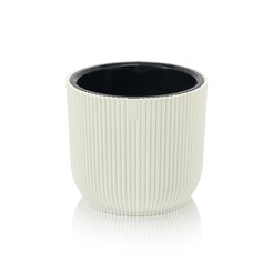 Кашпо пластиковое Linea d21,3см h18,6см v4,6л серо-голубой