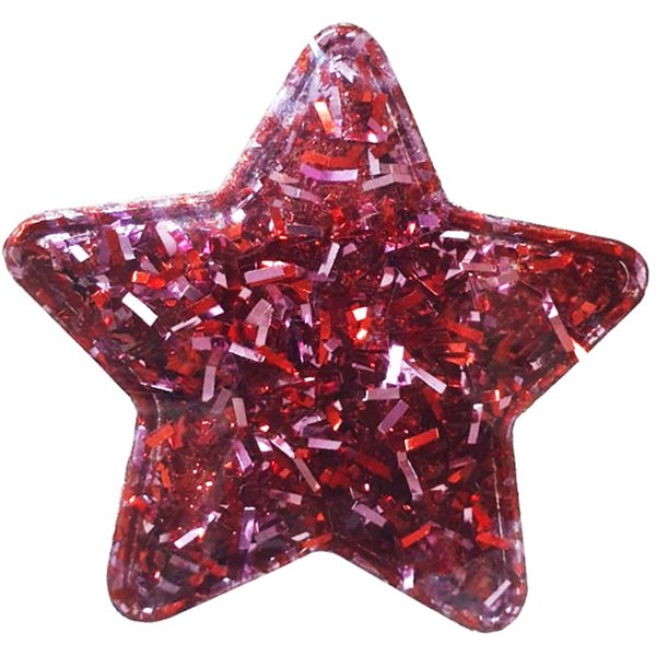 Украшение декоративное д/подарка Красная звезда 5,5x0,2x5,5см,82647