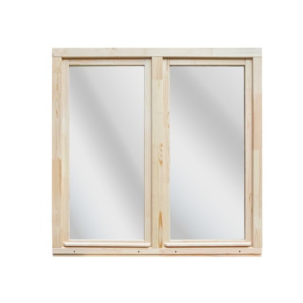 Окно деревянное со стеклопакетом ОДОСП(40) 116х117см однокамерный стеклопакет 2 створки поворотные