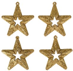 Набор украшений 4шт 7см золото SYLKGJC-4821109