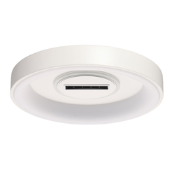 Люстра Мадлен 110+5W LED пульт, металл, акрил, белый/серый