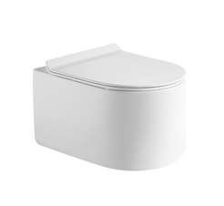 Унитаз подвесной Alcora Neo Tornado безободковый с дюропластовым сиденьем (быстросъемное, тонкое, микролифт)