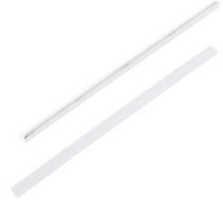 Заглушки боковые для кронштейна Larvij 49см пластик, белый 2шт