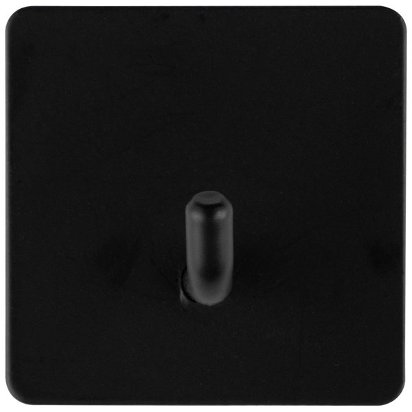 Крючки на самоклеящейся основе Квадрат, 2 шт металл черный
