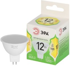 Лампочка светодиодная ЭРА GREEN LINE LED MR16-12W-830-GU5.3 GL GU5.3 12 Вт софит теплый свет