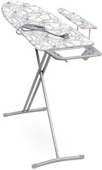Доска гладильная Nika-3 122,5х34,5х70-85см фанера/euro подставка п/утюг/подрукавник/розетка-удлинитель