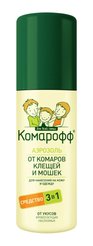 Аэрозоль от комаров Комарофф 100мл 3в1