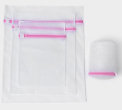 Набор мешков д/стирки Доляна 60х50/50х40/40х30/15х16см 4шт на молнии полиэстер, белый