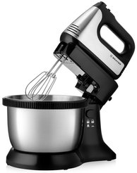 Миксер электрический планетарный Brayer BR1304 500Вт 5 скоростей, чаша 3,4л
