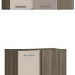 Комплект угловых шкафов Виктория Дуб Сонома трюфель/Бежевый песок, без столешницы