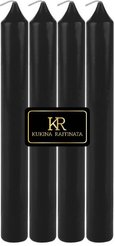 Свеча столовая Kukina Raffinata 17см 4шт черный
