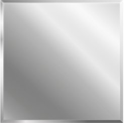 Плитка зеркальная Квадрат 20х20х0,4см серебро 4шт/кмп