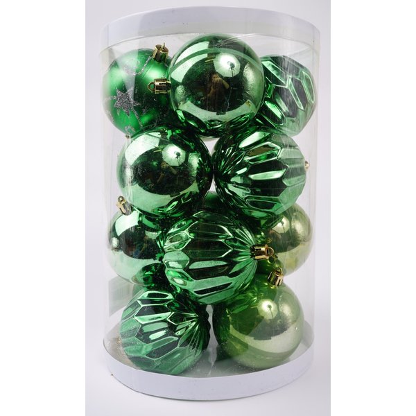Набор шаров 16шт 8см зелёный SYQE-0121262