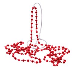 Бусы новогодние 270х1,1см красный SYZLA-222106
