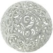Украшение елочное Шар ажурный белый d100мм  Украшение елочное Шар ажурный белый d100мм