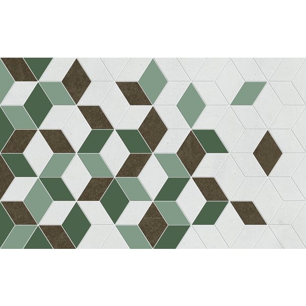 Декор настенный Веста 25х40см зеленый шт (010300000199)