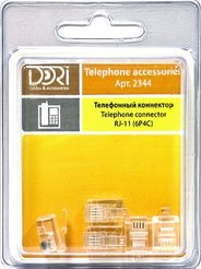 Коннектор RJ-11 (6P4C) 5шт