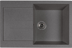 Мойка для кухни врезная Mixline ML-GMS07 75х49,5см глубина чаши 20см, мрамор, серый