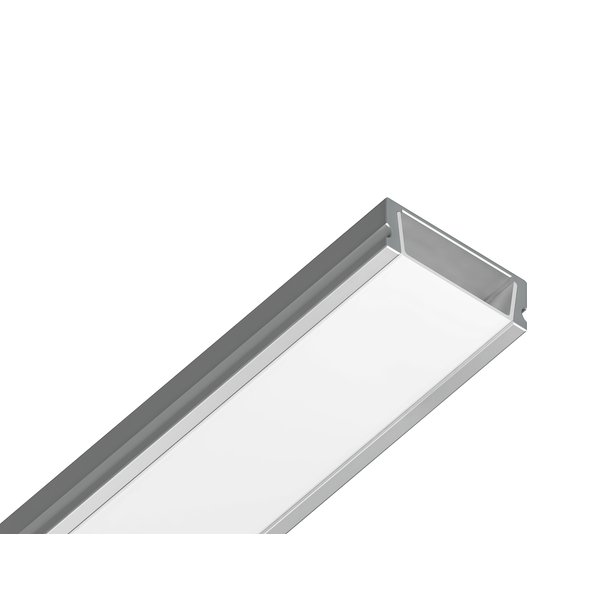 Профиль накладной для светодиодной ленты GP1700AL для ленты до 11мм серебро/матовый 2м