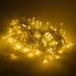 Электрогирлянда внутренняя Нить 10м 200LED IP20, 220V, теплый белый, контролер 8 режимов, SYD-1624004A-2