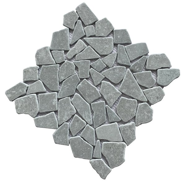 Мозаика Tessare 30,0х30,0х0,8см дикий камень темно-серый (HSNM02)