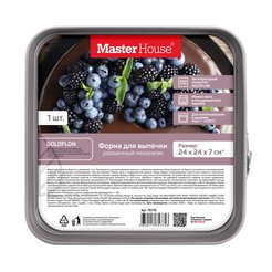 Форма д/выпечки разъемная Master House Бригитта 24х24х7см антипригар., сталь