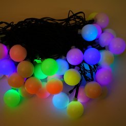 Электрогирлянда шары внутренняя 8м 50LED диаметр 2,5см, разноцветный SYCL-209