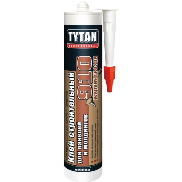 Клей монтажный акриловый Tytan Professional строительный для панелей и молдингов №910 Белый (440г)