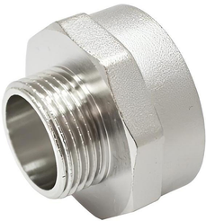Переходник латунный STI 1/2"х3/8" внутренняя-наружная резьба