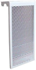 Экран радиаторный,просечно-вытяжной,590х610х140,6-и секционный,сталь,белый