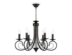 Светильник подвесной TR9612/6 BK черный E14/6 max 40W D560х650мм